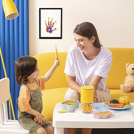 Family Handprint Kit, DIY Craft Keepsake Wooden Frame, Endless Gift Set, Non-Toxic Paints, Transparent Sheets